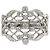 Autre Marque Platin-Bandring mit Diamant