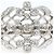 Autre Marque Platin-Bandring mit Diamant - Ansicht 2