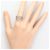 Autre Marque Platin-Bandring mit Diamant - Ansicht 7
