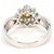 Autre Marque PT900 Platin-Bandring mit braunem Diamanten - Ansicht 3