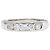 Autre Marque Platinum Band Ring with Diamond