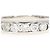 Autre Marque Platinum Band Ring with Diamond - view 2
