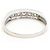 Autre Marque Platinum Band Ring with Diamond - view 4