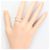 Autre Marque Platinum Band Ring with Diamond - view 7