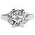 Autre Marque Platin-Bandring mit Diamant