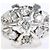 Autre Marque Platin-Bandring mit Diamant - Ansicht 2