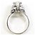 Autre Marque Platin-Bandring mit Diamant - Ansicht 3