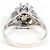 Autre Marque Platin-Bandring mit Diamant - Ansicht 4