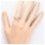 Autre Marque Platin-Bandring mit Diamant - Ansicht 6