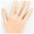 Autre Marque Platin-Bandring mit Diamant - Ansicht 5