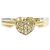 Autre Marque Platin- und Goldbandring mit Diamant