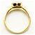 Autre Marque Platin- und Goldbandring mit Diamant - Ansicht 3