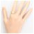 Autre Marque Platin- und Goldbandring mit Diamant - Ansicht 7