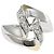 Autre Marque Anello fede in platino PT900 e oro giallo 18K