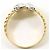 Autre Marque Ehering aus PT900 Platin und 18K Gelbgold mit Diamant - Ansicht 2