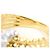 Autre Marque Ehering aus PT900 Platin und 18K Gelbgold mit Diamant - Ansicht 4