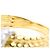Autre Marque Ehering aus PT900 Platin und 18K Gelbgold mit Diamant - Ansicht 5