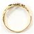 Autre Marque Anello fede in oro giallo 18K e platino con diamante - vista 2