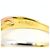 Autre Marque Anello fede in platino e oro giallo 18K con diamante - vista 4