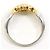 Autre Marque Anello fede in platino e oro giallo con diamante - vista 3