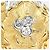 Autre Marque Anello fede in oro giallo 18K e platino con diamante - vista 2