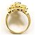 Autre Marque Anello fede in oro giallo 18K e platino con diamante - vista 3