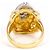 Autre Marque Anello fede in oro giallo 18K e platino con diamante - vista 4
