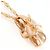 Autre Marque Collana in oro rosa 14K con diamante - vista 2