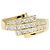 Autre Marque Anello fede in oro giallo 18K con diamante