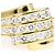 Autre Marque Anello fede in oro giallo 18K con diamante - vista 2