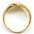 Autre Marque Anello fede in oro giallo 18K con diamante - vista 3