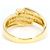 Autre Marque Anello fede in oro giallo 18K con diamante - vista 4