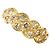 Autre Marque Anello a fascia in oro giallo 18K con diamante brown