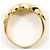 Autre Marque Anello a fascia in oro giallo 18K con diamante brown - vista 2