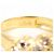 Autre Marque Anello a fascia in oro giallo 18K con diamante brown - vista 5