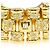 Autre Marque Ringband aus 18K Gelbgold mit Diamant - Ansicht 2
