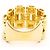 Autre Marque Ringband aus 18K Gelbgold mit Diamant - Ansicht 4