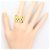Autre Marque Ringband aus 18K Gelbgold mit Diamant - Ansicht 6