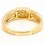 Autre Marque Ringband aus 18K Gelbgold mit Diamant - Ansicht 4