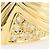 Autre Marque Ringband aus 18K Gelbgold mit Diamant - Ansicht 2