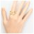 Autre Marque Ringband aus 18K Gelbgold mit Diamant - Ansicht 7