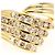 Autre Marque Ringband aus 18K Gelbgold mit Diamant - Ansicht 2