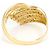 Autre Marque Ringband aus 18K Gelbgold mit Diamant - Ansicht 4