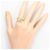 Autre Marque Ringband aus 18K Gelbgold mit Diamant - Ansicht 6