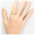 Autre Marque Anello fede in oro giallo 18K e diamanti - vista 6