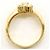 Autre Marque Ehering aus 18K Gelbgold mit Diamanten - Ansicht 3