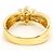 Autre Marque Ehering aus 18K Gelbgold mit Diamanten - Ansicht 4