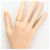Autre Marque Ehering aus 18K Gelbgold mit Diamanten - Ansicht 7