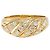 Autre Marque Ringband aus 18K Gelbgold mit Diamant