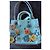 Borsa Coach in pelle blu con applicazioni floreali - vista 6